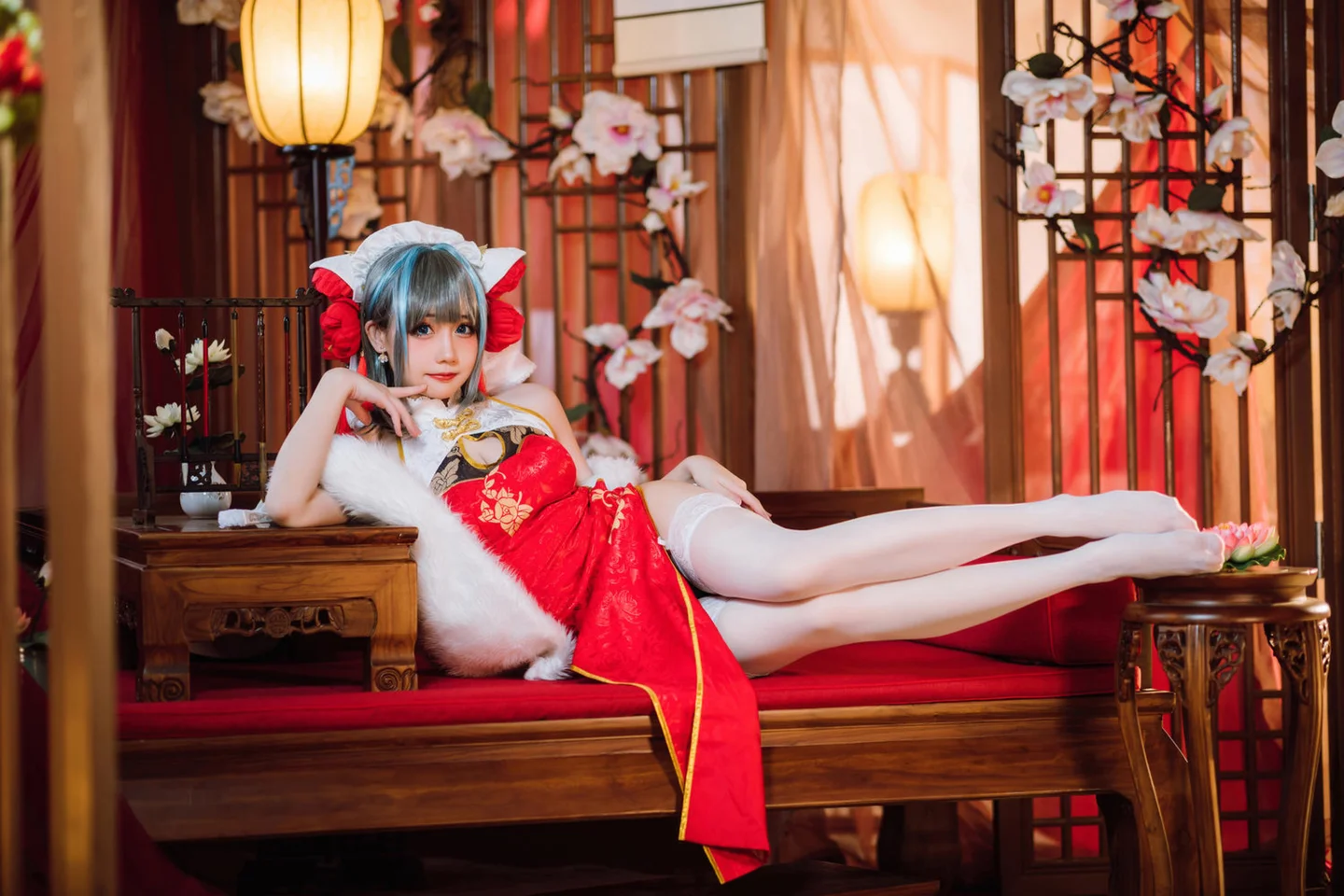 焖焖碳 - 碧蓝航线·柴郡旗袍 [29P-186MB] tg@simisebaisi 【丝足阁】013.webp